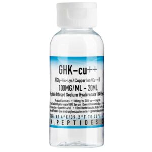 ghk cu 100mg/ml – 20ml ((gly his lys) copper ion (cu++)) – peptide infused sodium hyaluronate (ha) serum