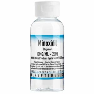 minoxidil 10mg/ml – 20ml (rogaine) – peptide infused sodium hyaluronate (ha) serum