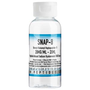 snap 8 20mg/ml – 20ml (acetyl glutamyl heptapeptide 1) – peptide infused sodium hyaluronate (ha) serum