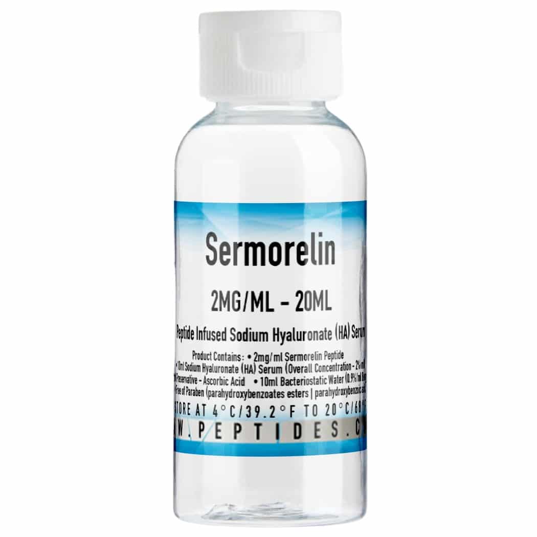 sermorelin 2mg/ml – 20ml – peptide infused sodium hyaluronate (ha) serum sermorelin 2mg/ml – 20ml – peptide infused sodium hyaluronate (ha) serum
